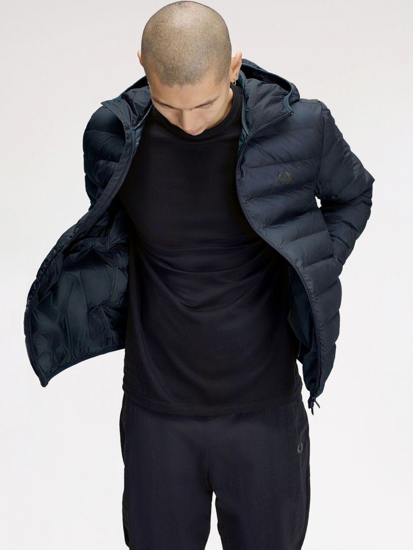 Casaco com Capuz Fred Perry Insulated Azul