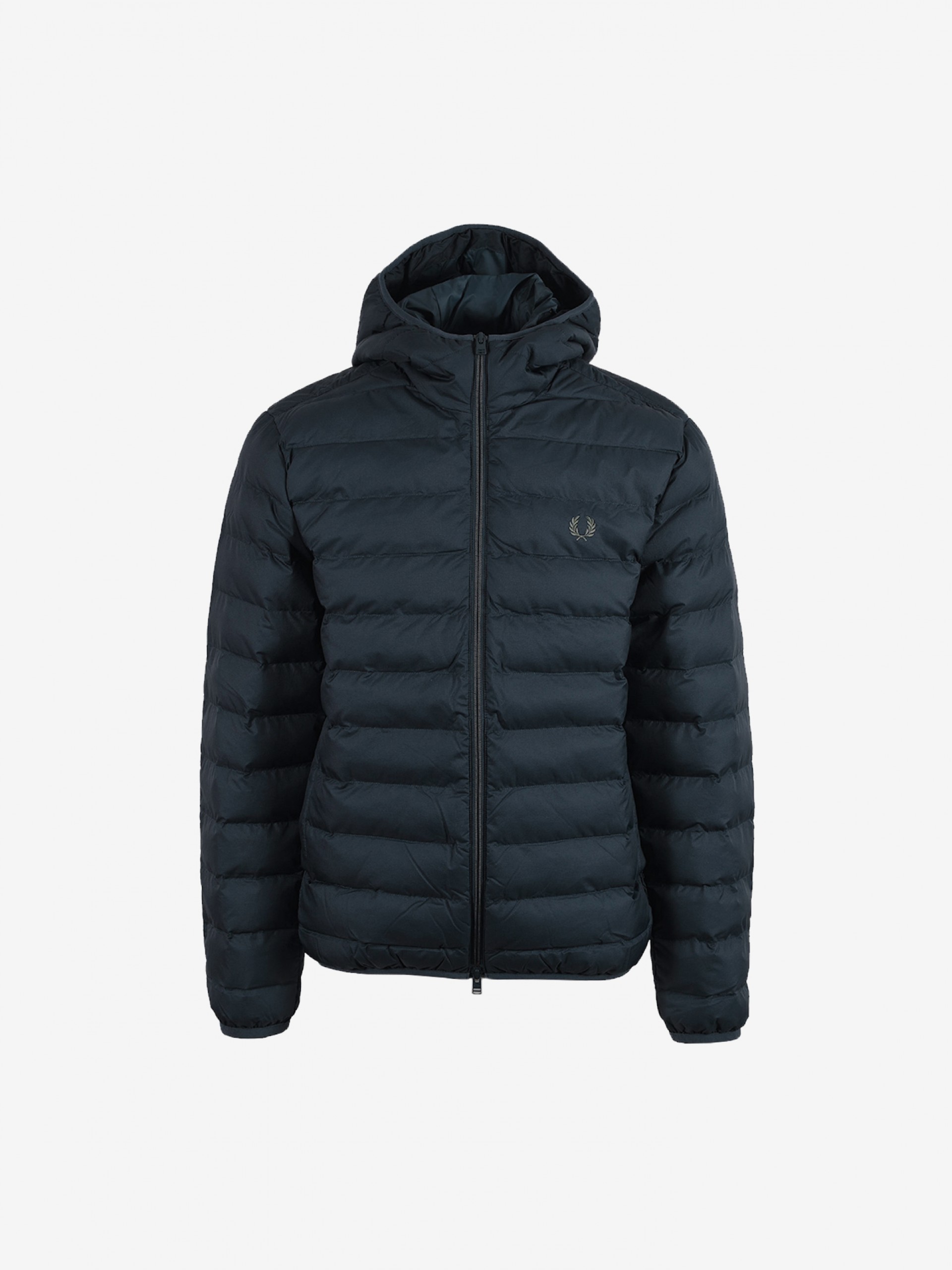 Fred Perry Insulated Blue Hooded Jacket