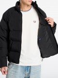 Casaco Fred Perry Raglan Sleeve Padded Preto