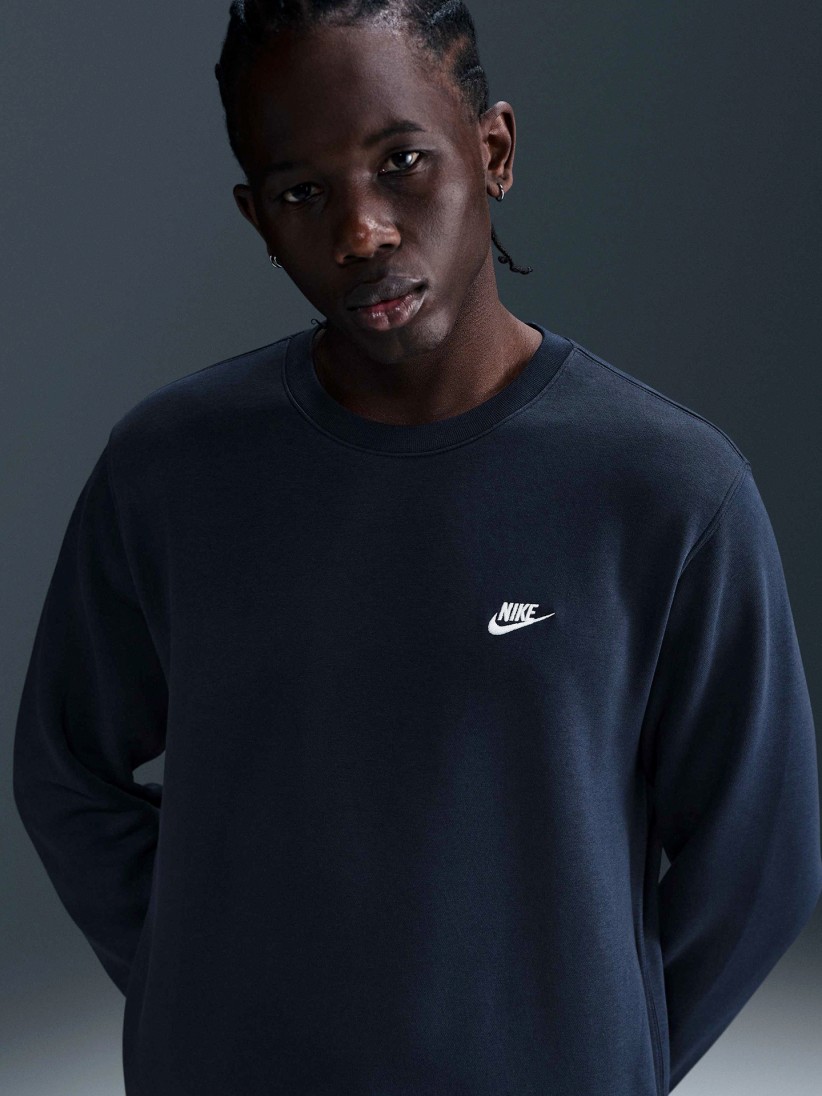 Sudadera Nike Club Azul Forro Polar Para Hombre Sudadera Nike Club Azul Forro Polar Para Hombre