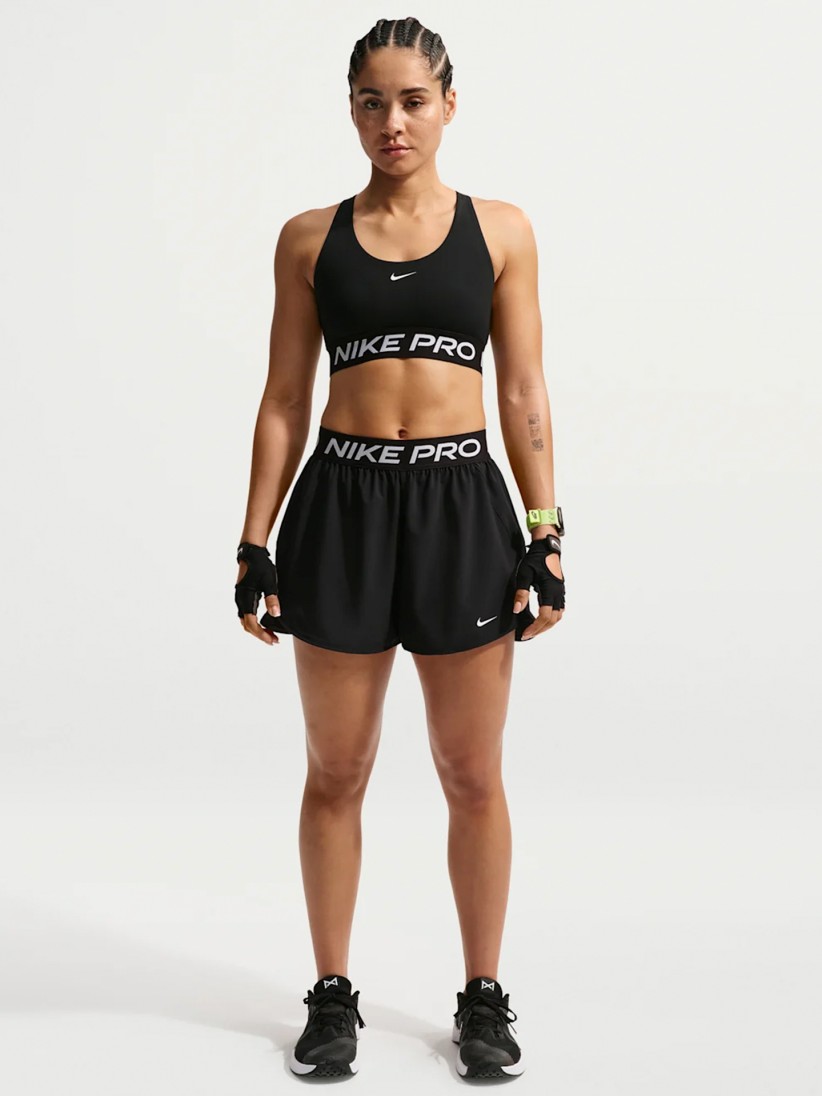 Sutiã Desportivo Nike Pro 365 Dri-FIT Suporte Leve Preto Para Mulher Sutiã Desportivo Nike Pro 365 Dri-FIT Suporte Leve Preto Para Mulher