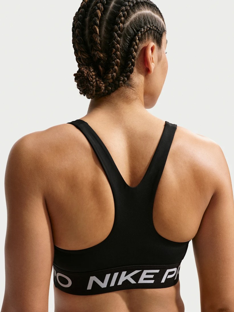 Sutiã Desportivo Nike Pro 365 Dri-FIT Suporte Leve Preto Para Mulher Sutiã Desportivo Nike Pro 365 Dri-FIT Suporte Leve Preto Para Mulher