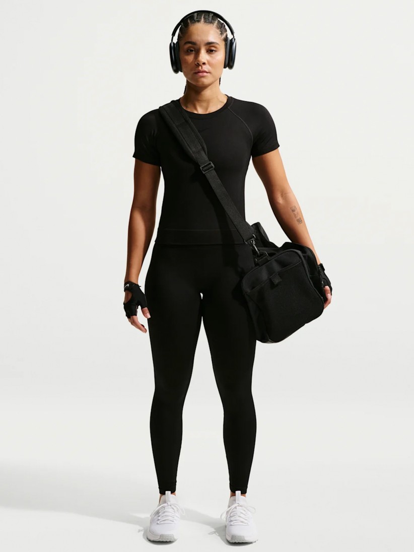 T-shirt de Treino Nike Pro Seamless Dri-FIT Preta Para Mulher