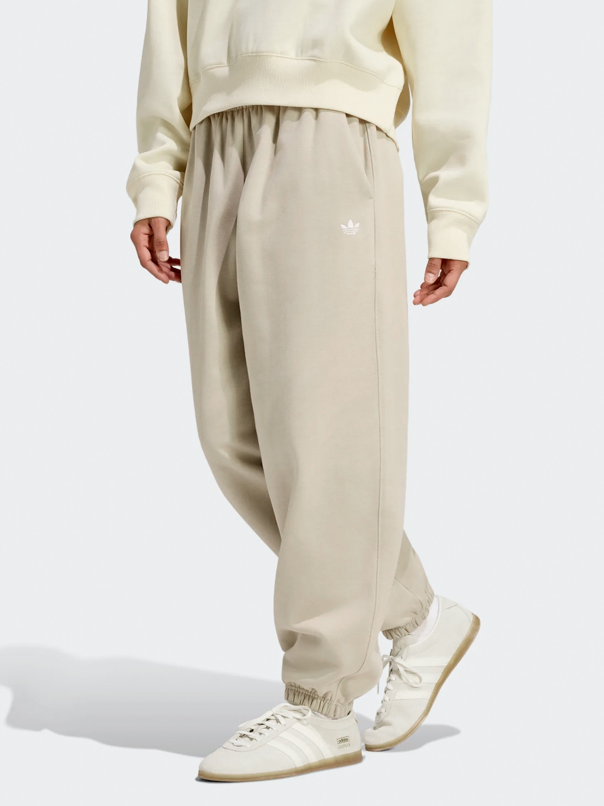 Adidas Essentials Loose Fleece W Khaki Trousers