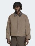 Casaco Adidas Bomber Premium Essentials Caqui e Cinzento