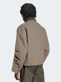 Casaco Adidas Bomber Premium Essentials Caqui e Cinzento