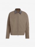 Casaco Adidas Bomber Premium Essentials Caqui e Cinzento