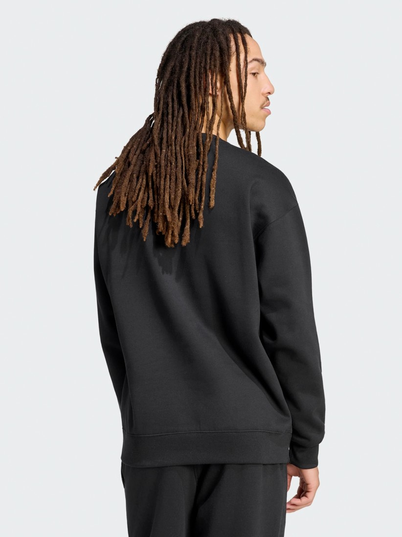 Camisola Adidas Trefoil Essentials Loose Crew Preta