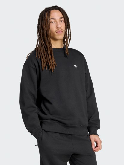 Camisola Adidas Trefoil Essentials Loose Crew Preta