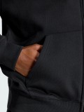 Casaco com Capuz Adidas Trefoil Essentials Loose Preto