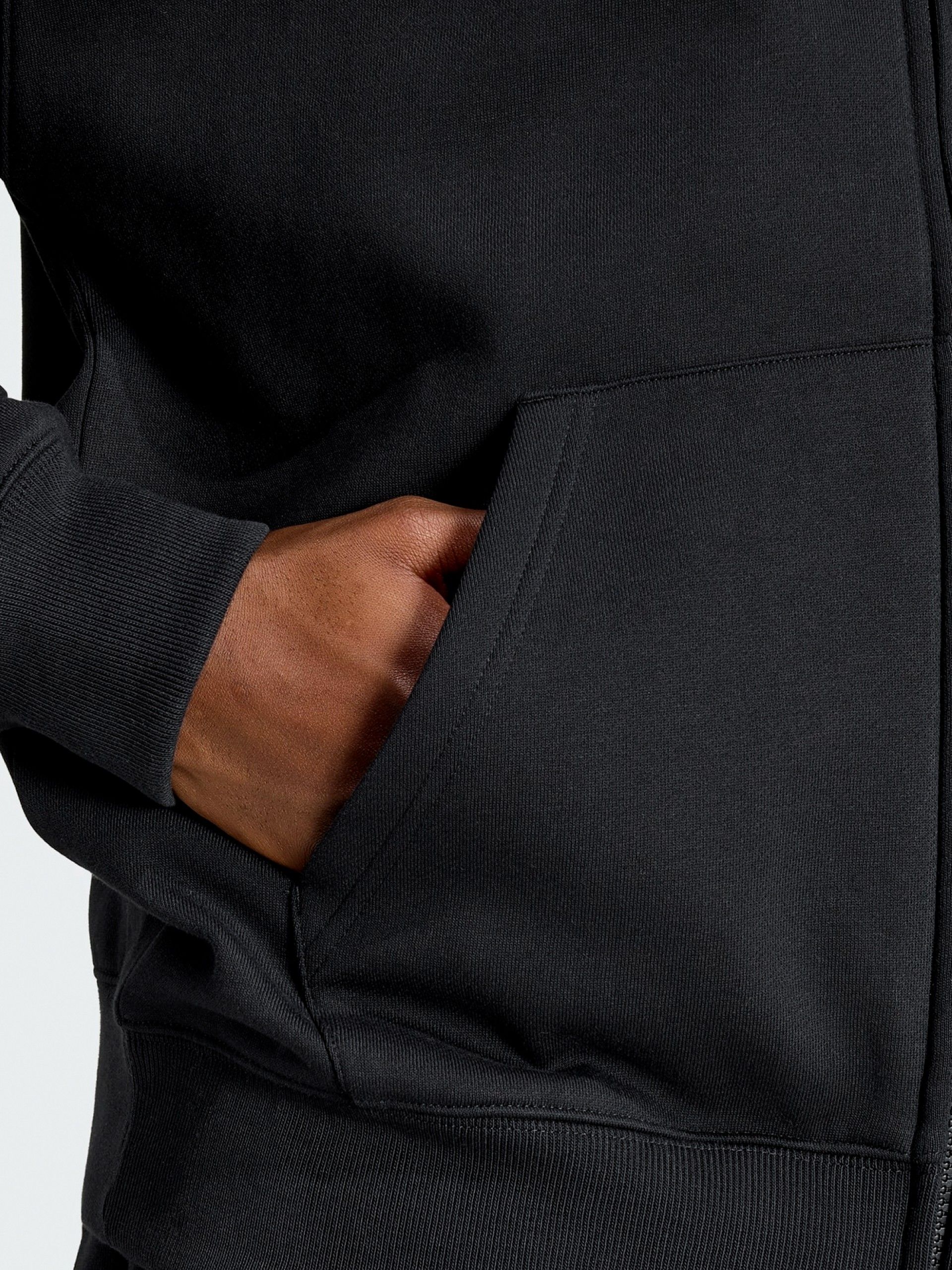 Adidas Trefoil Essentials Loose Black Hooded Jacket