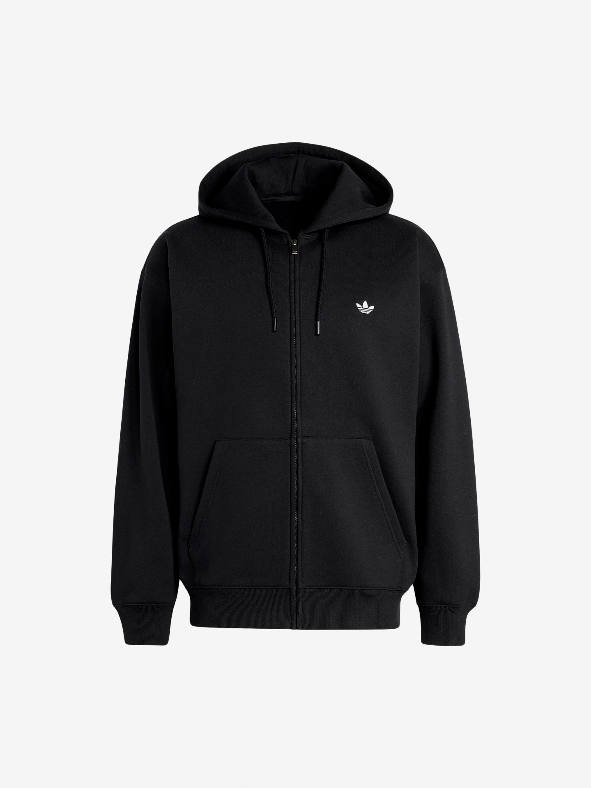 Adidas Trefoil Essentials Loose Black Hooded Jacket