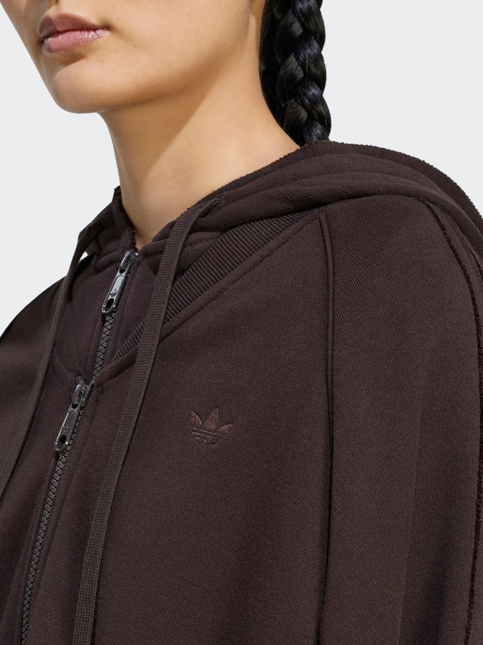 Chaqueta con Capucha Adidas SST Double Front W Marrón