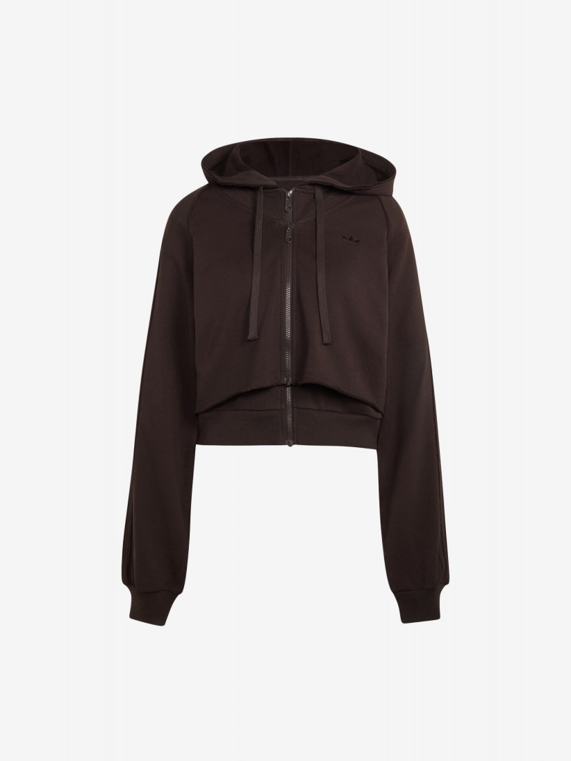 Adidas SST Double Front W Brown Hooded Jacket