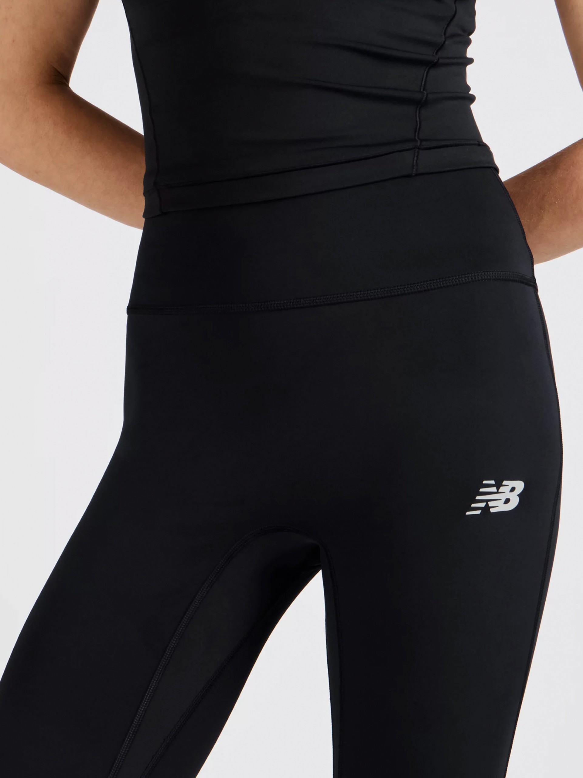 Leggings de Entrenamiento New Balance Essential High Rise 63.5cm Negros