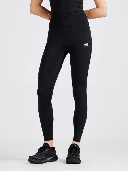 Leggings de Treino New Balance Essential High Rise 63.5cm Pretas