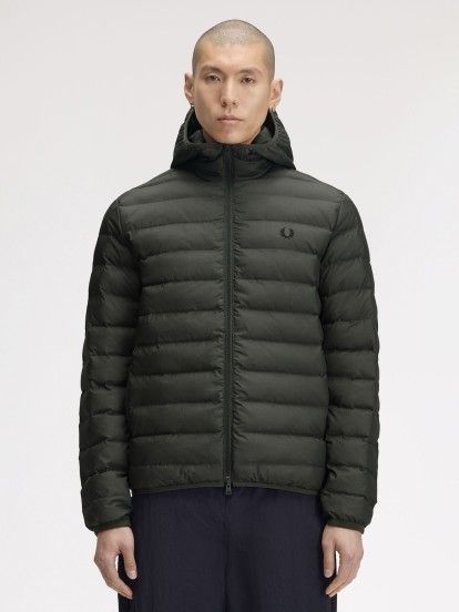 Casaco com Capuz Fred Perry Insulated Verde