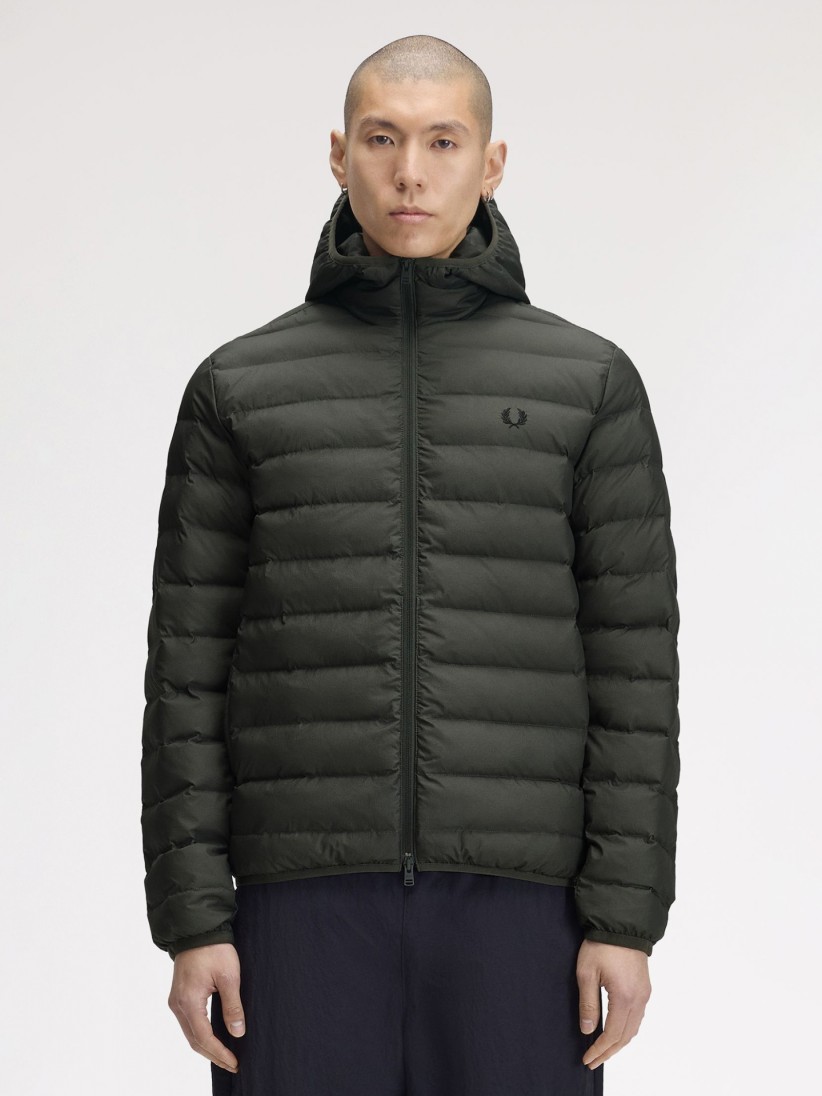 Casaco com Capuz Fred Perry Insulated Verde