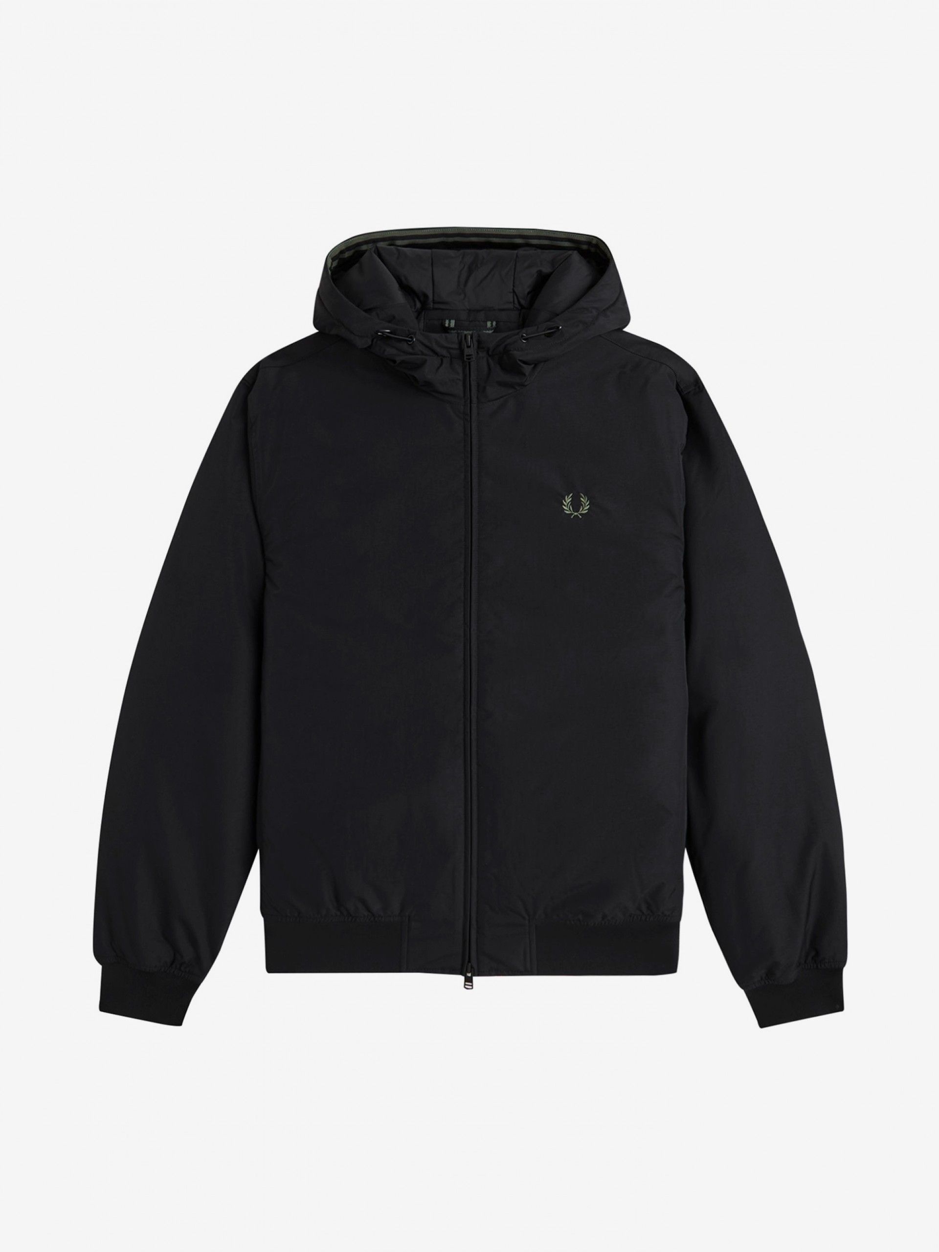Casaco com Capuz Fred Perry Brentham Preto e Verde