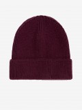 The North Face Logo Box Cuffed Burgundy Beanie The North Face Logo Box Cuffed Burgundy Beanie