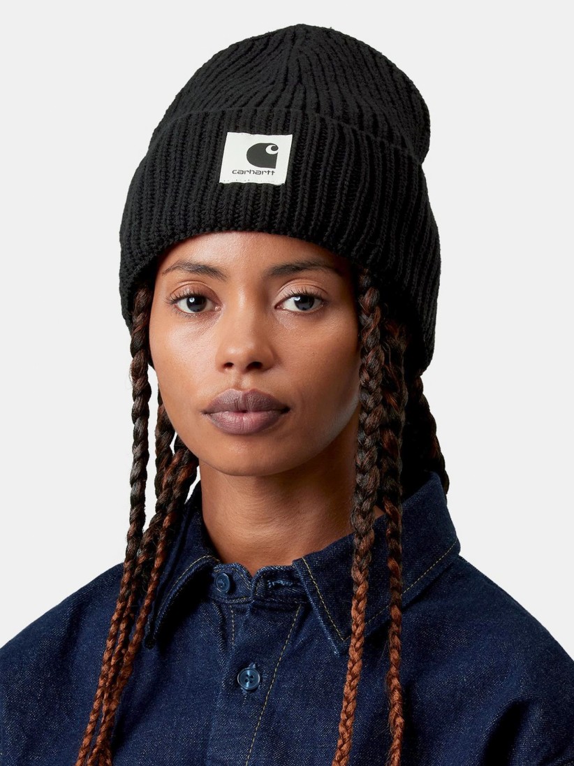 Carhartt WIP Mira Black Beanie For Women