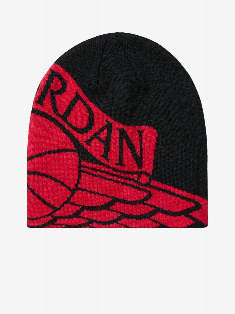 Gorro Nike Jordan Peak Negro y Rojo
