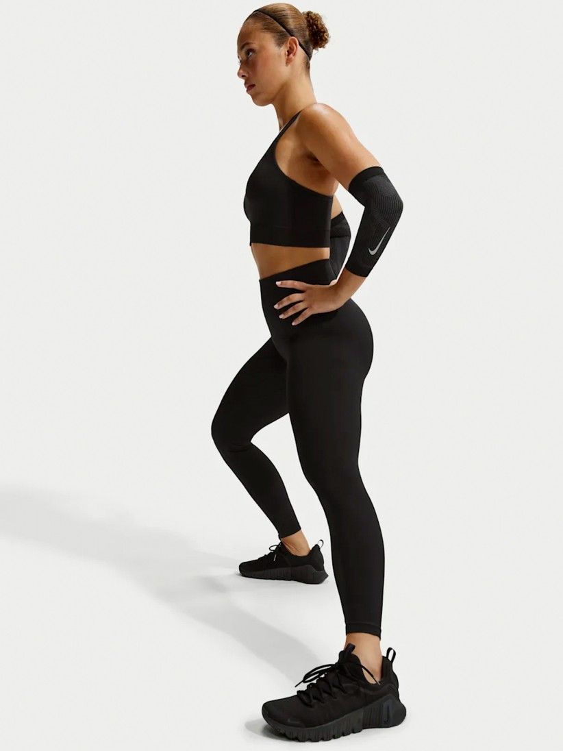 Leggings de Treino Nike Pro Sem Costuras Dri-FIT High Rise 7/8 Pretas Para Mulher