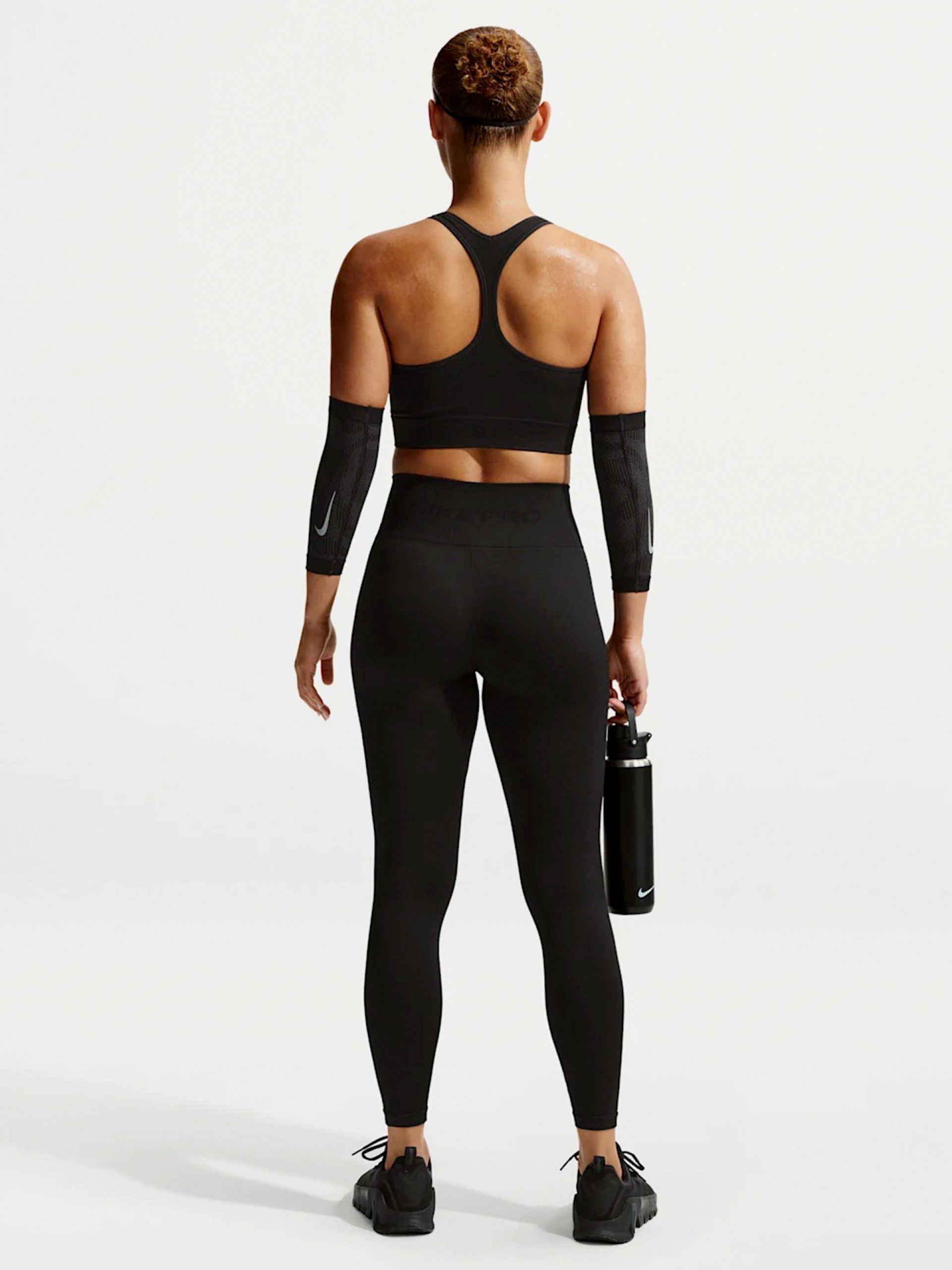 Leggings de Treino Nike Pro Sem Costuras Dri-FIT High Rise 7/8 Pretas Para Mulher
