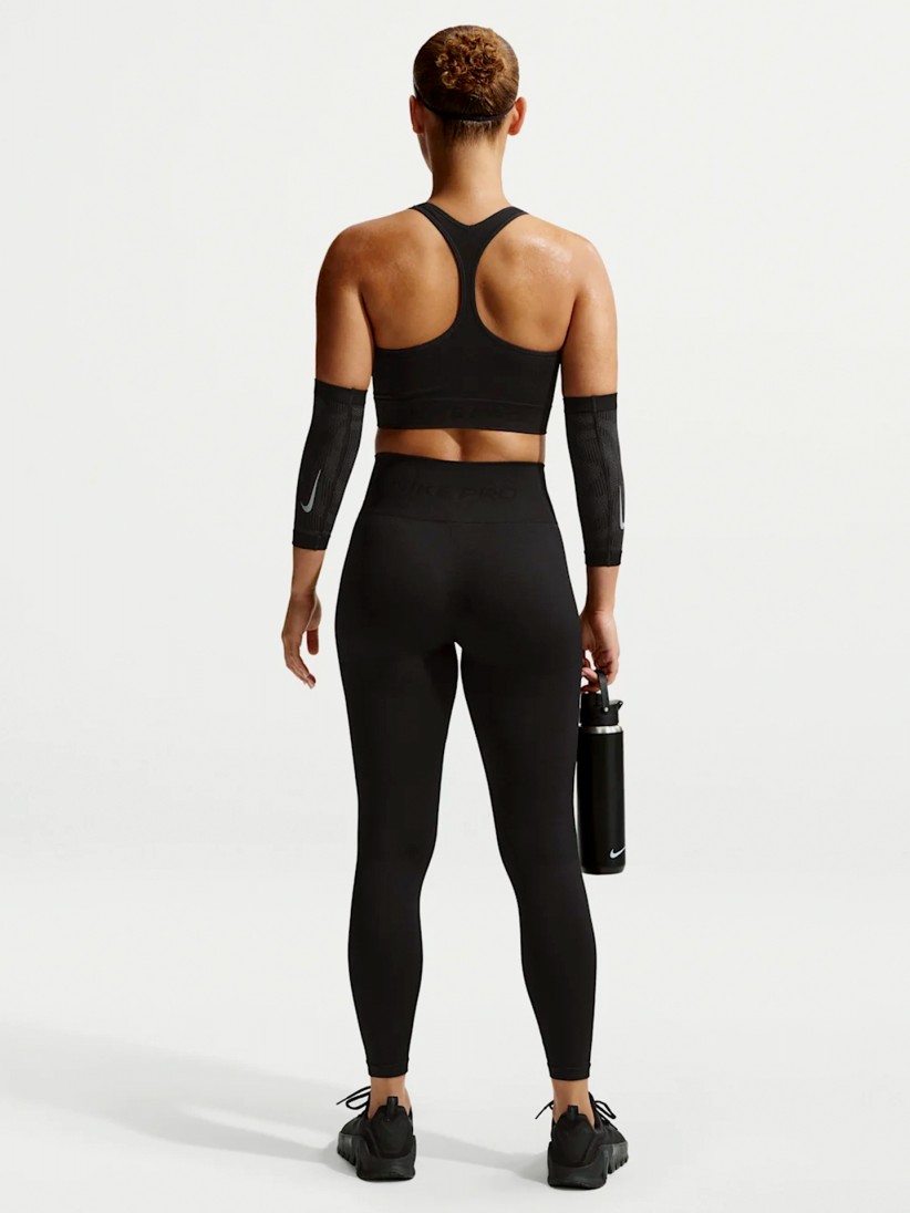 Leggings de Treino Nike Pro Sem Costuras Dri-FIT High Rise 7/8 Pretas Para Mulher
