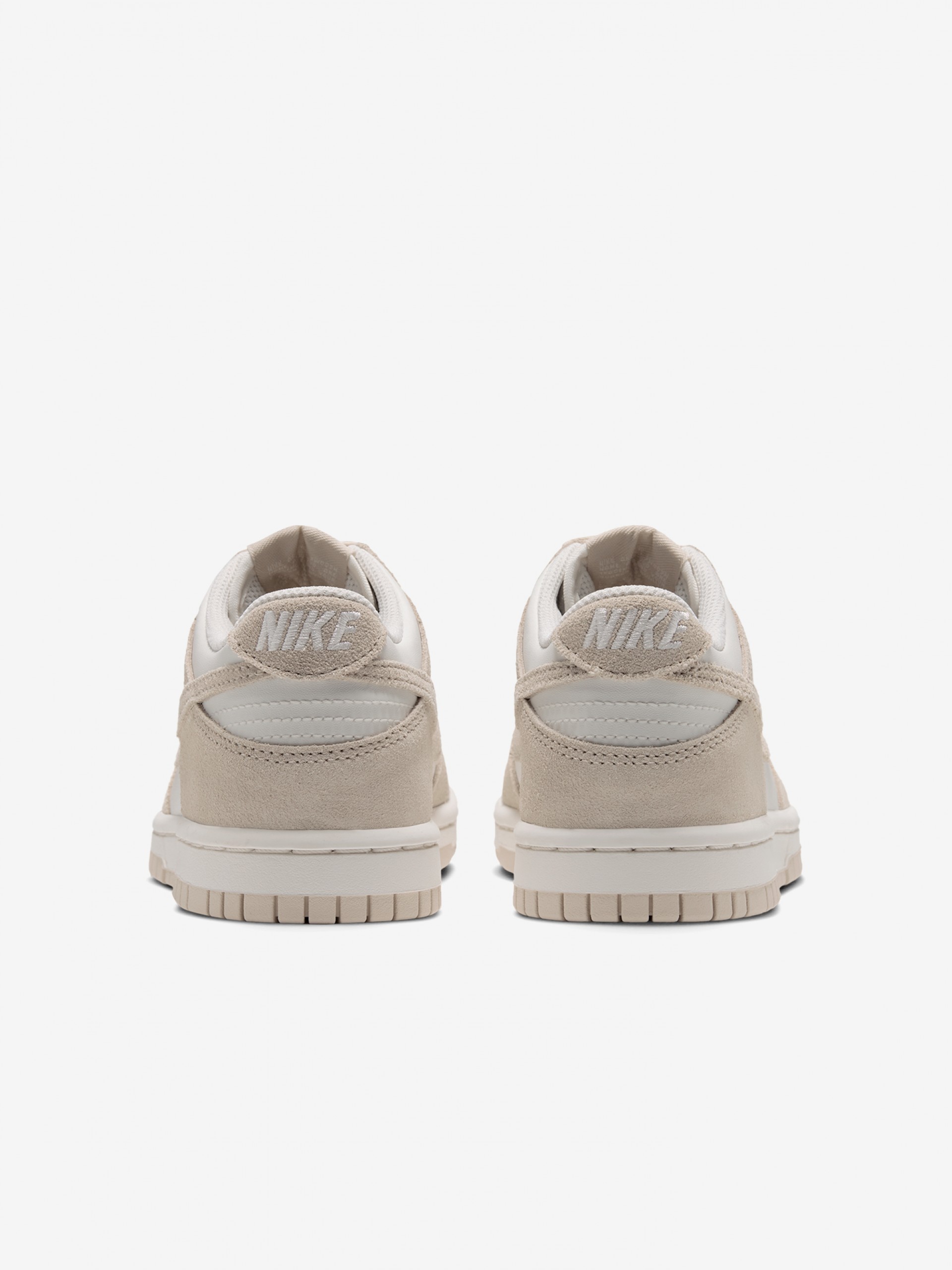 Zapatillas Nike Dunk Low Beige y Blancas De Piel y Gamuza Júnior