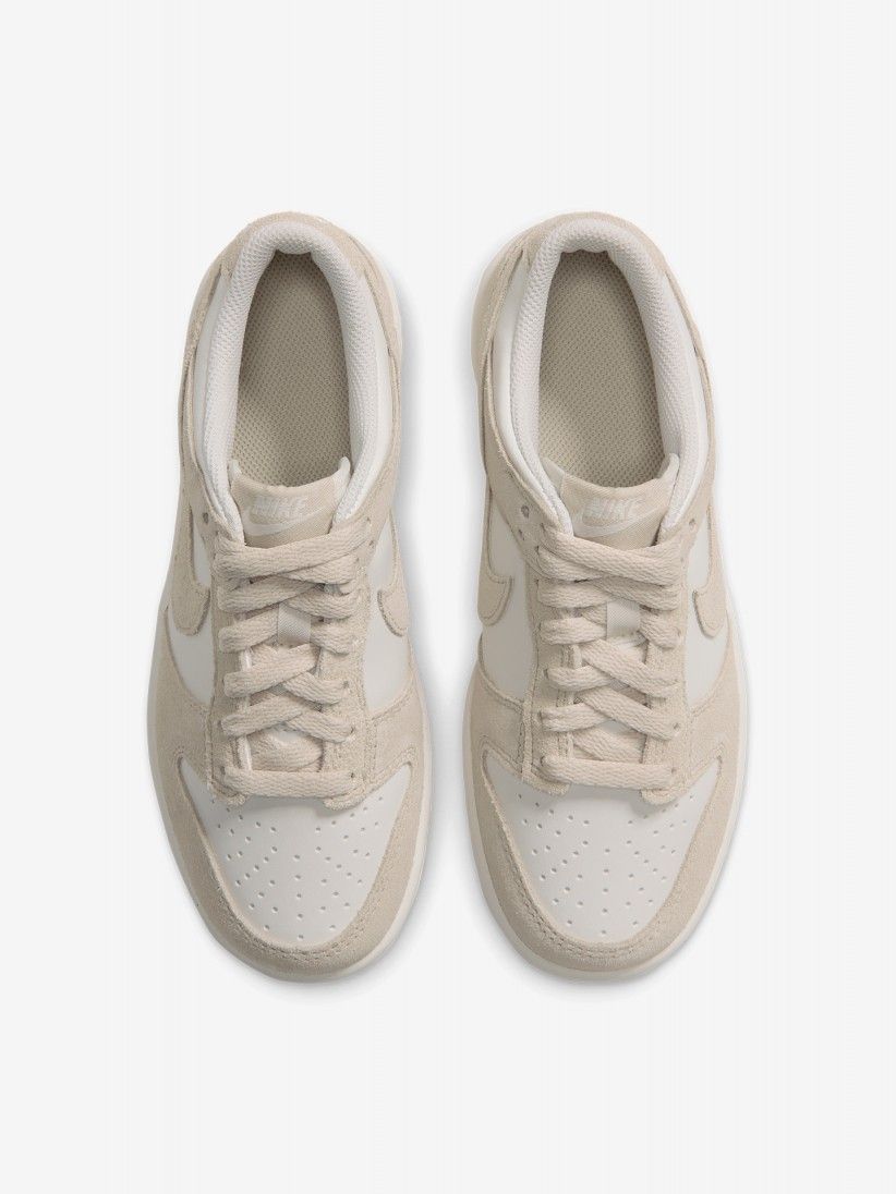 Zapatillas Nike Dunk Low Beige y Blancas De Piel y Gamuza Júnior Zapatillas Nike Dunk Low Beige y Blancas De Piel y Gamuza Júnior