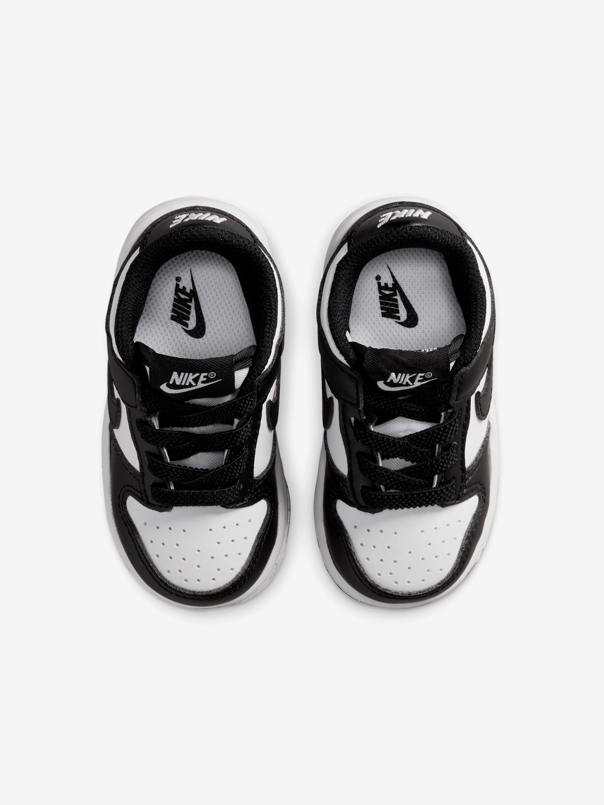Zapatillas Nike Dunk Low Negras y Blancas Para Bebé