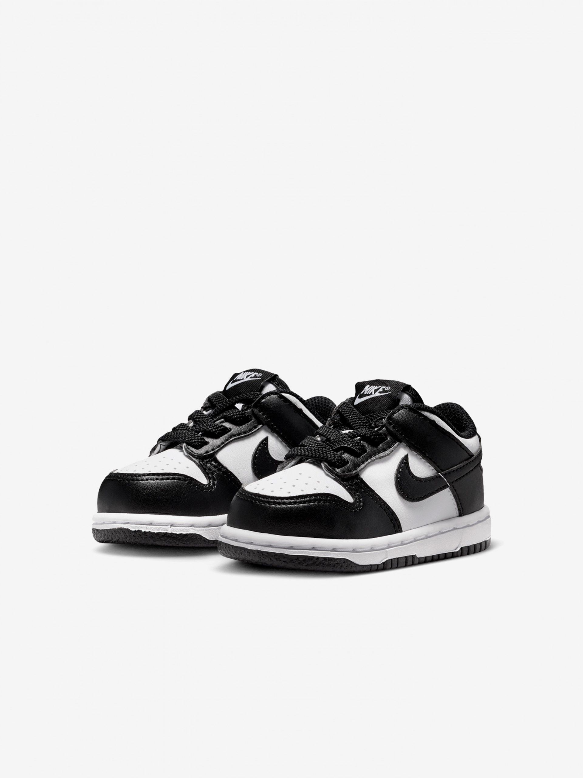 Zapatillas Nike Dunk Low Negras y Blancas Para Bebé
