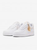 Sapatilhas Nike Air Force 1 07 Brancas e Bege Para Mulher Sapatilhas Nike Air Force 1 07 Brancas e Bege Para Mulher