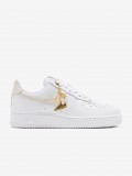 Sapatilhas Nike Air Force 1 07 Brancas e Bege Para Mulher Sapatilhas Nike Air Force 1 07 Brancas e Bege Para Mulher