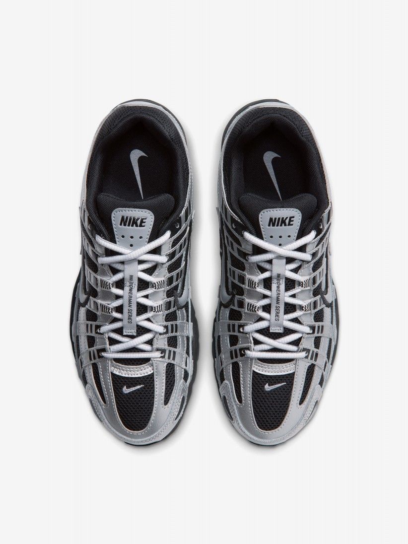 Sapatilhas Nike P-6000 Prateadas e Pretas Para Mulher Sapatilhas Nike P-6000 Prateadas e Pretas Para Mulher