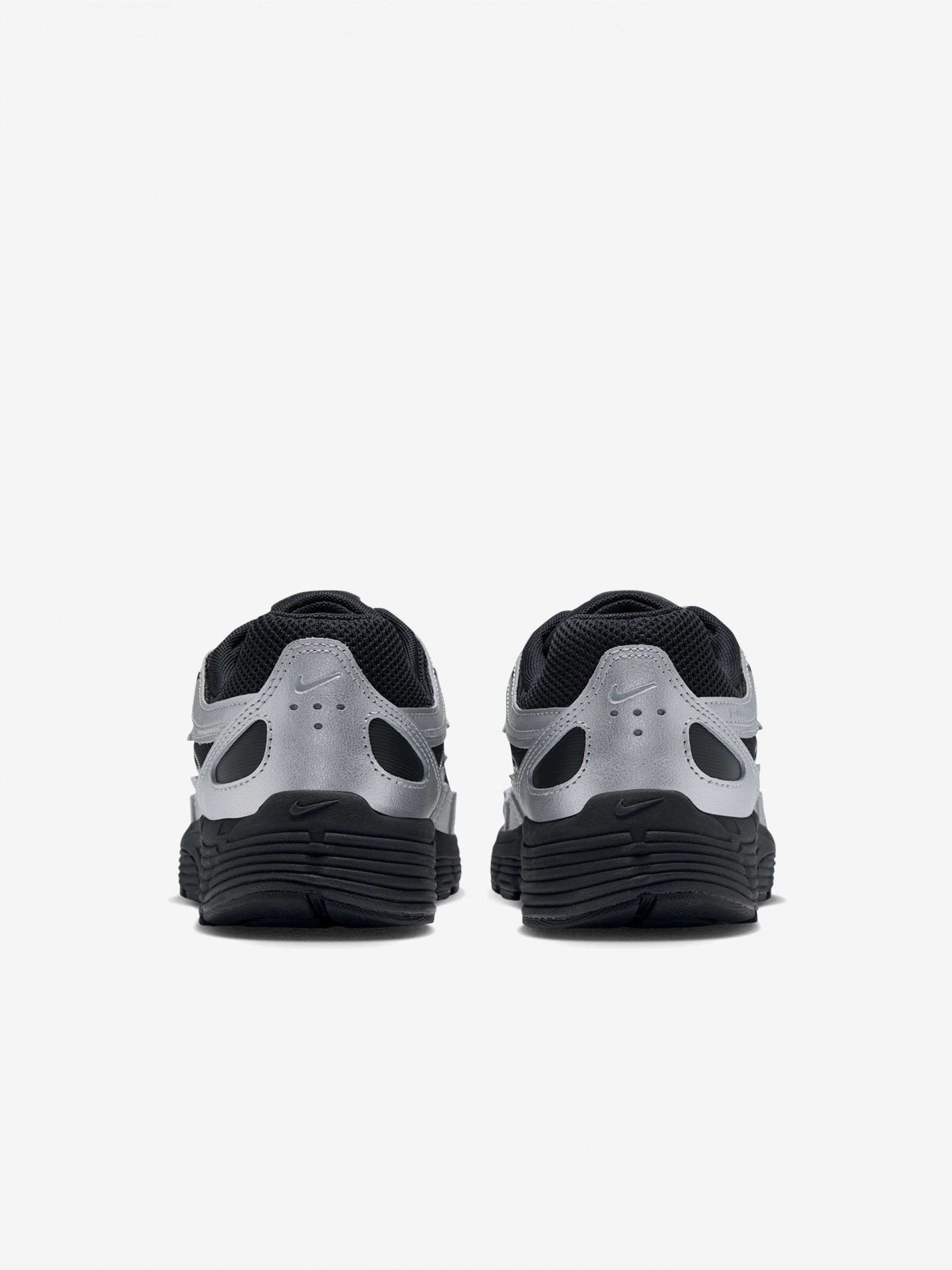 Nike P-6000 Silver and Black Sneakers For Women