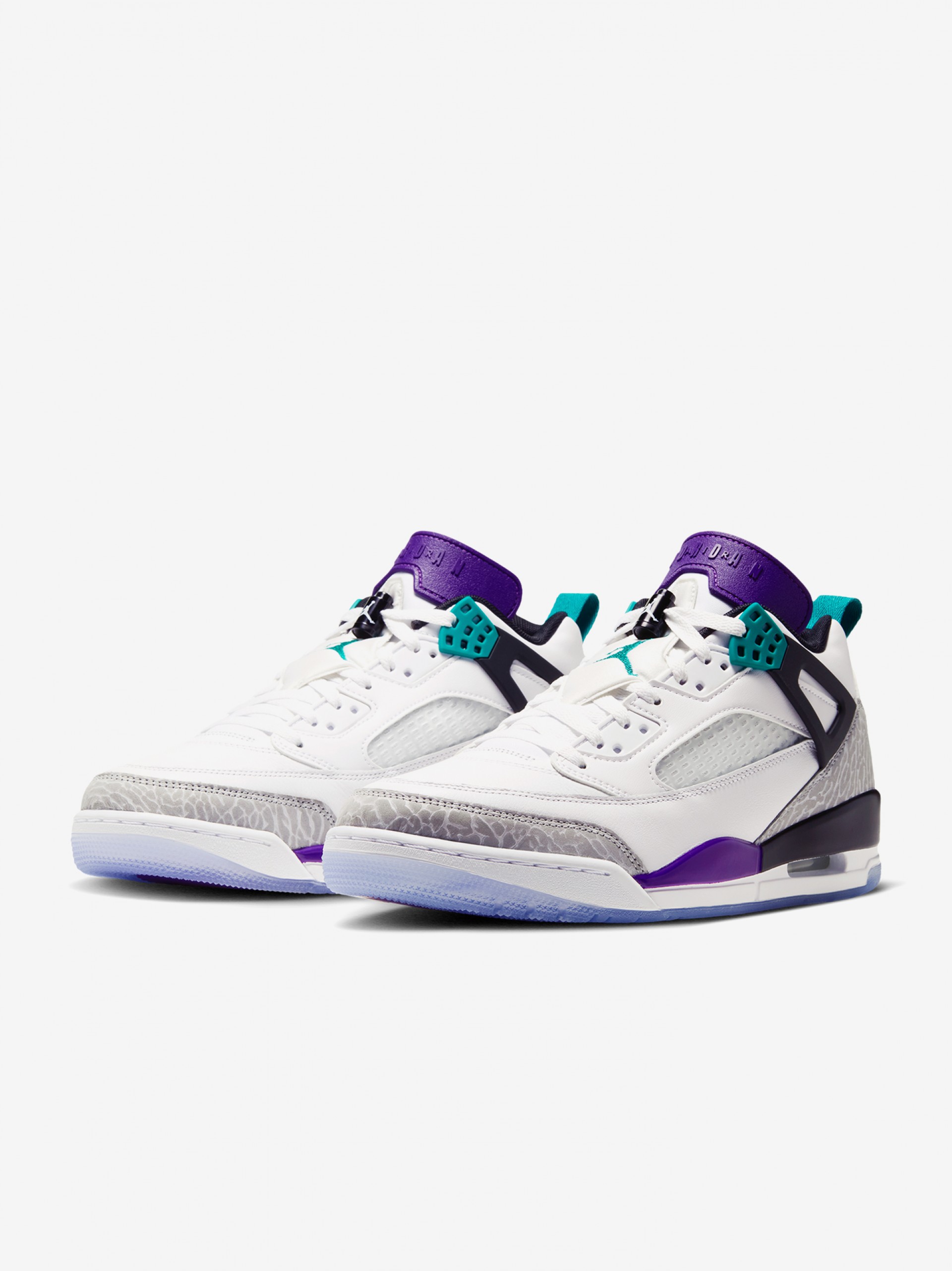 Sapatilhas Nike Jordan Spizike Low Brancas e Roxas Para Homem