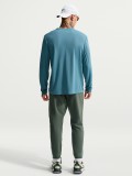 Camisola de Running Nike Miler Dri-FIT Azul Para Homem Camisola de Running Nike Miler Dri-FIT Azul Para Homem