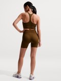 Nike Pro Seamless Dri-FIT 13cm Brown Biker Shorts For Women