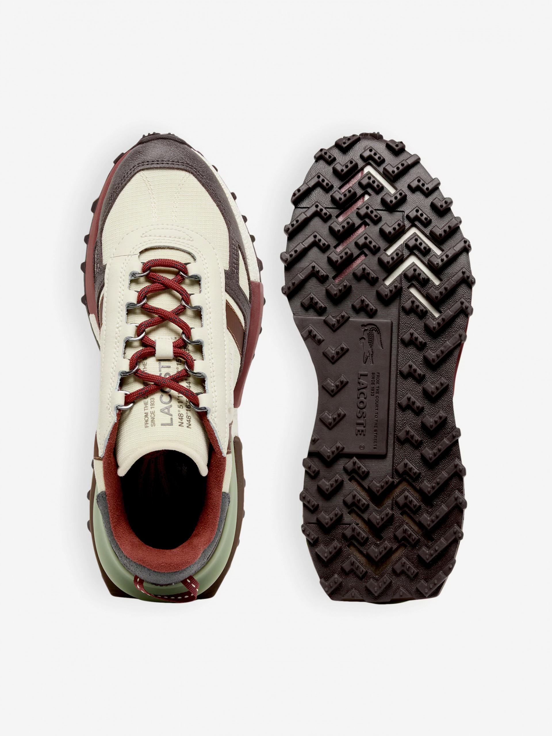 Lacoste Elite Active Beige Sneakers For Men