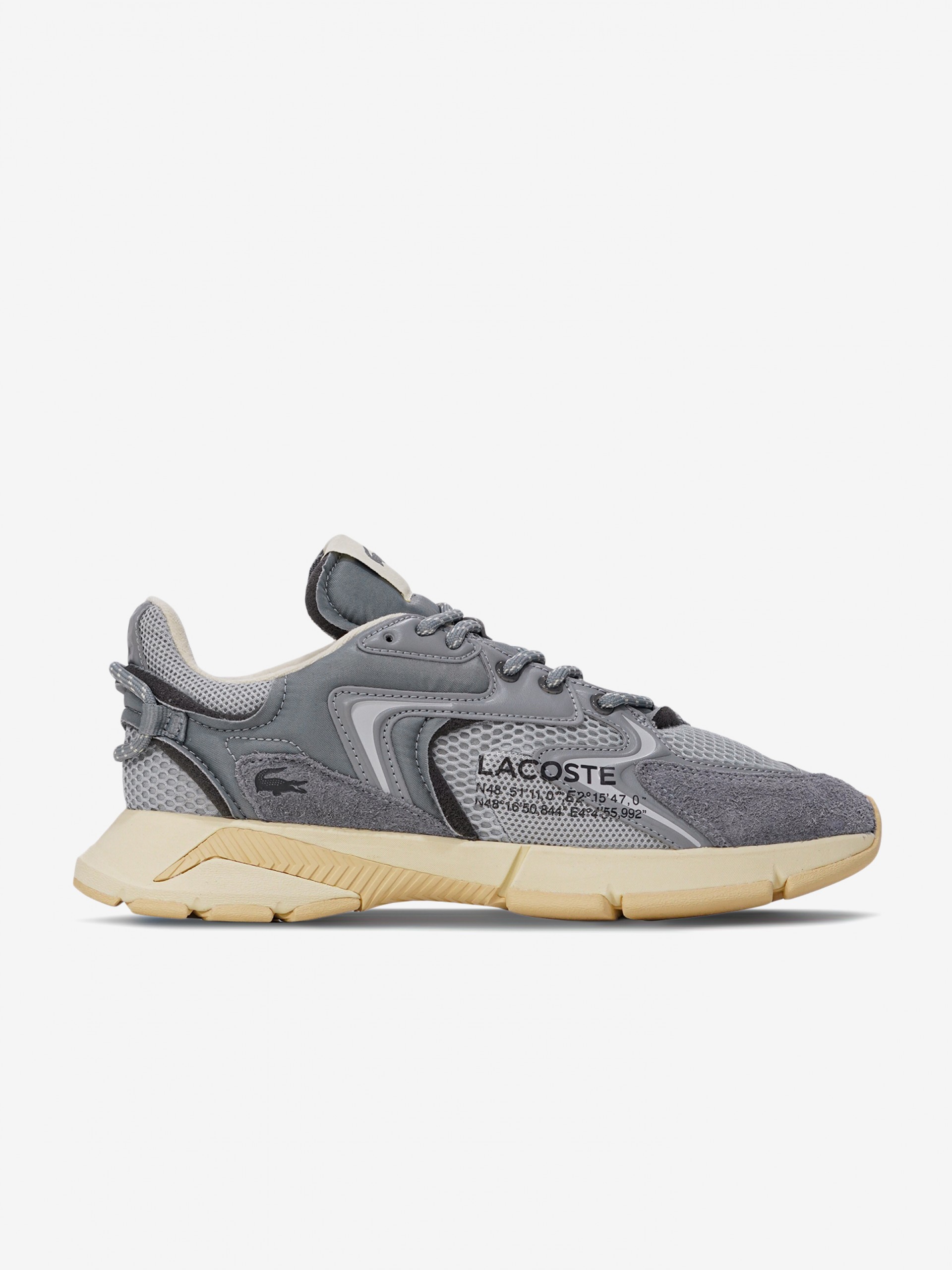 Zapatillas Lacoste L003 Neo Grises y Beige Para Hombre
