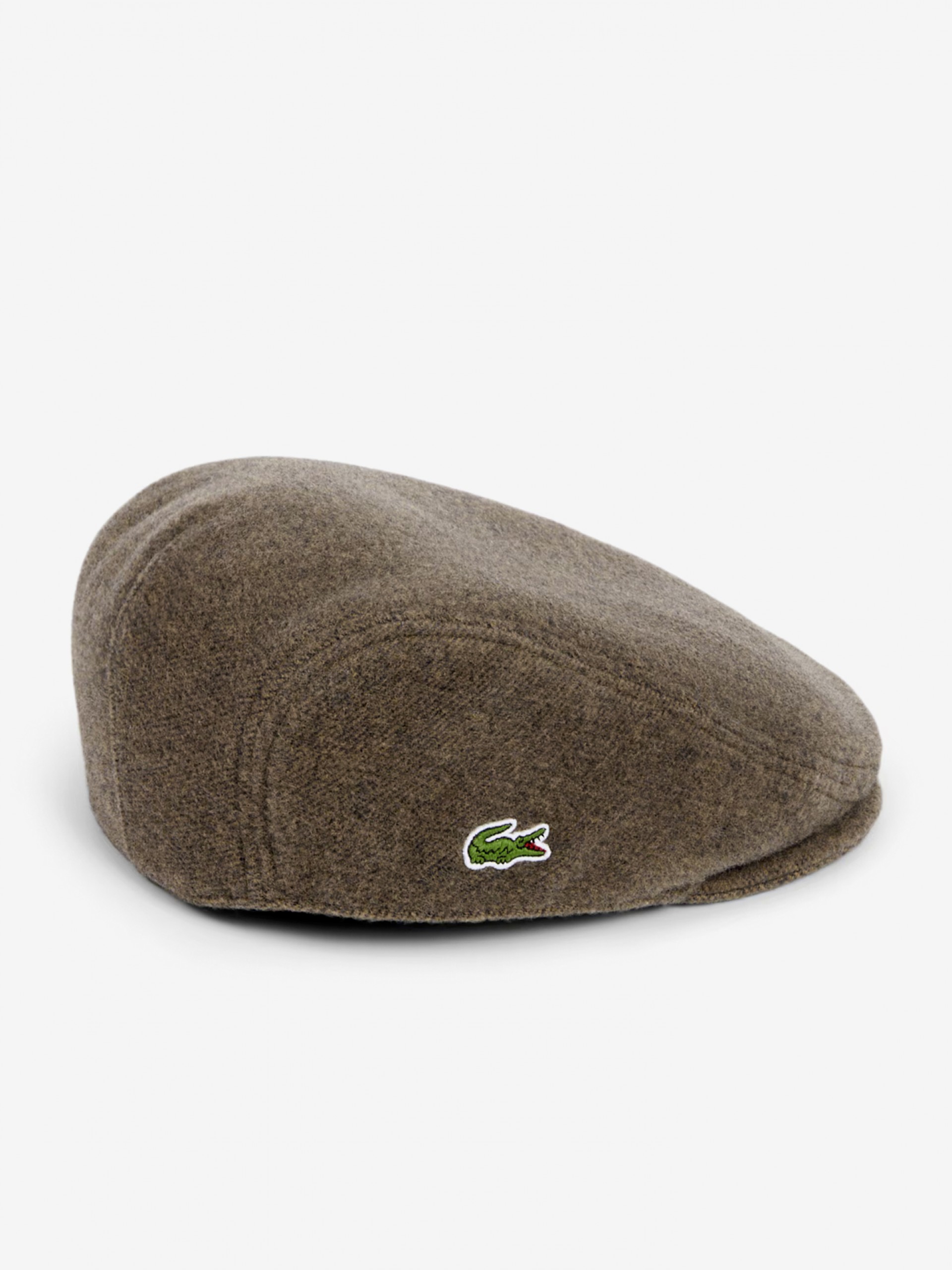 Lacoste Felted Wool Brown Beret