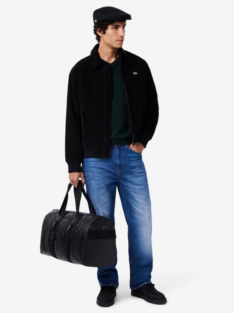 Lacoste Felted Wool Black Beret
