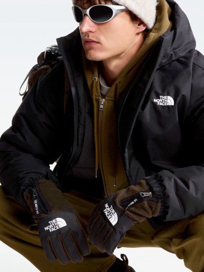 Guantes The North Face Denali Etip Marrones y Negros
