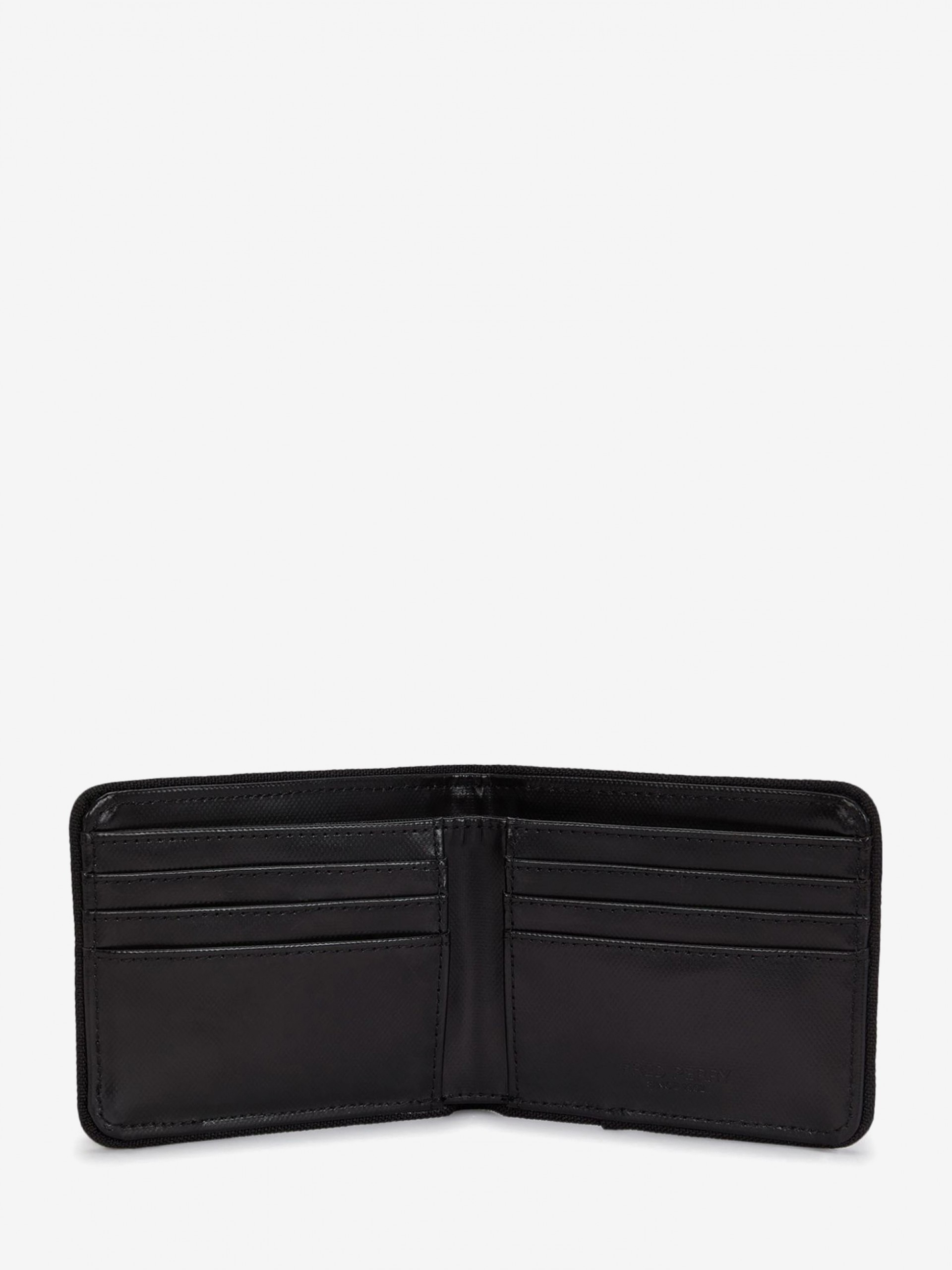 Carteira Fred Perry Poliéster Revestido Billfold Preta