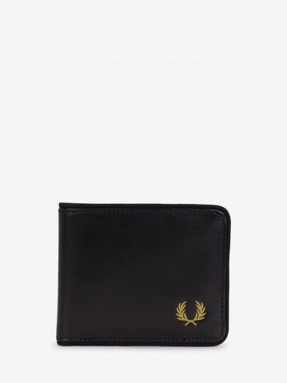 Cartera Fred Perry Poliéster Recubierto Billfold Negra Cartera Fred Perry Poliéster Recubierto Billfold Negra