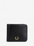 Fred Perry Smooth Leather Billfold Black Wallet Fred Perry Smooth Leather Billfold Black Wallet
