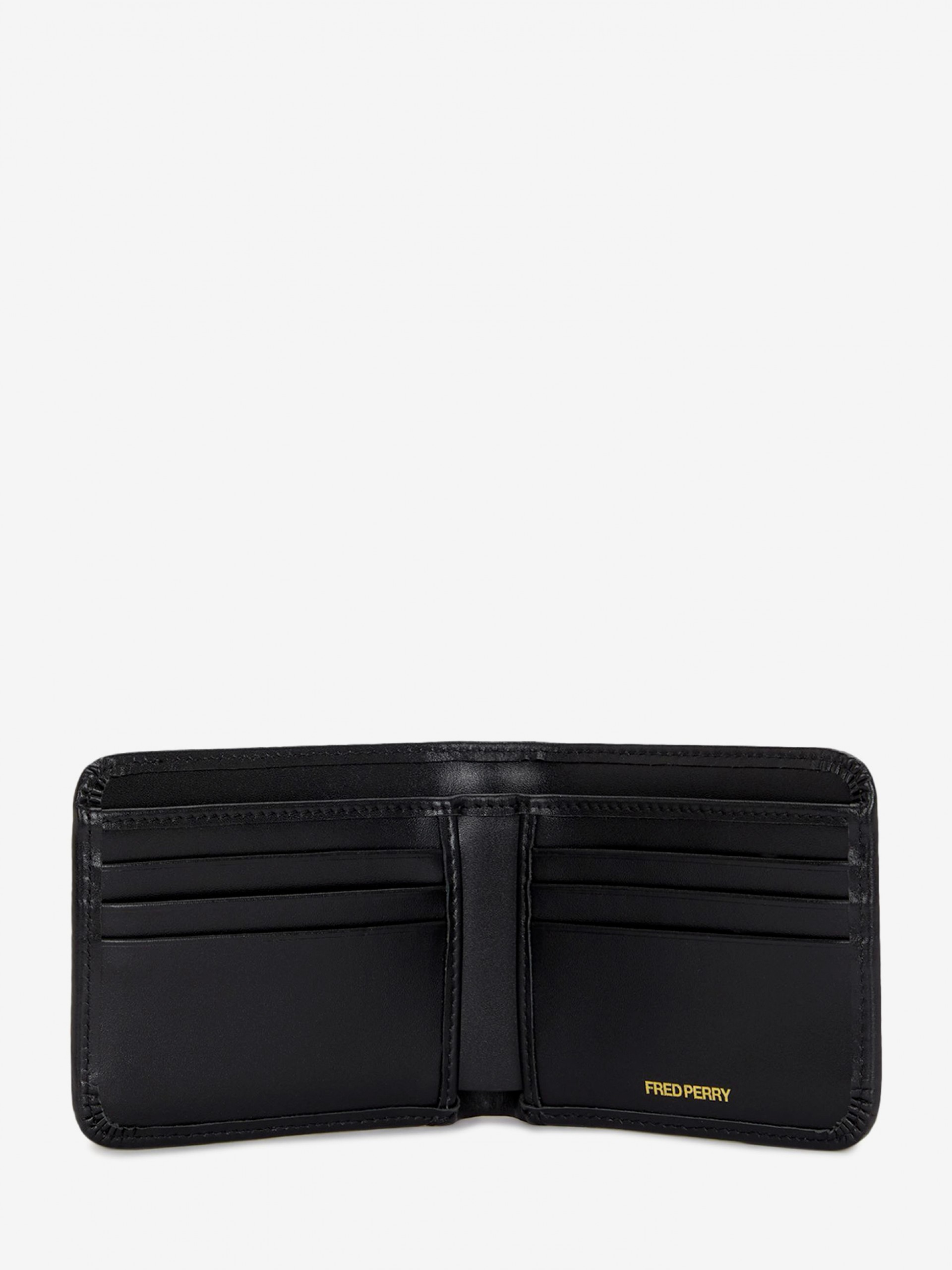 Cartera Fred Perry Piel Suave Billfold Negra