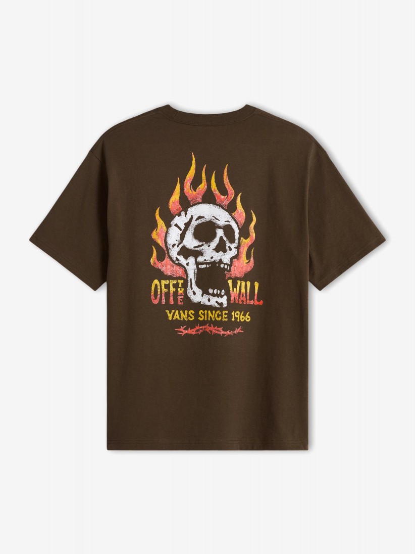 T-shirt Vans Off The Wall Fever Castanha T-shirt Vans Off The Wall Fever Castanha